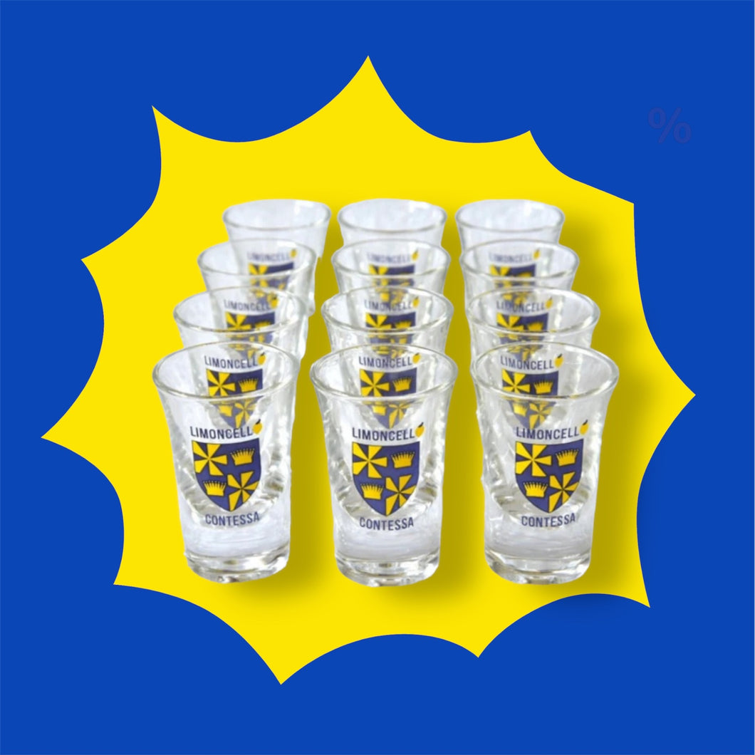 Limoncello Contessa 12 shot glasses set - 25ml each