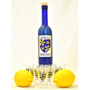 Limoncello Contessa 12 shot glasses set - 25ml each